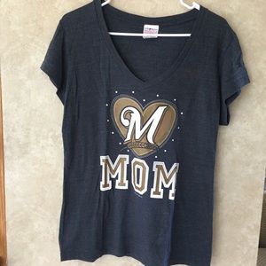 Short sleeve T-shirt, Milwaukee Brewers Mom!!!!